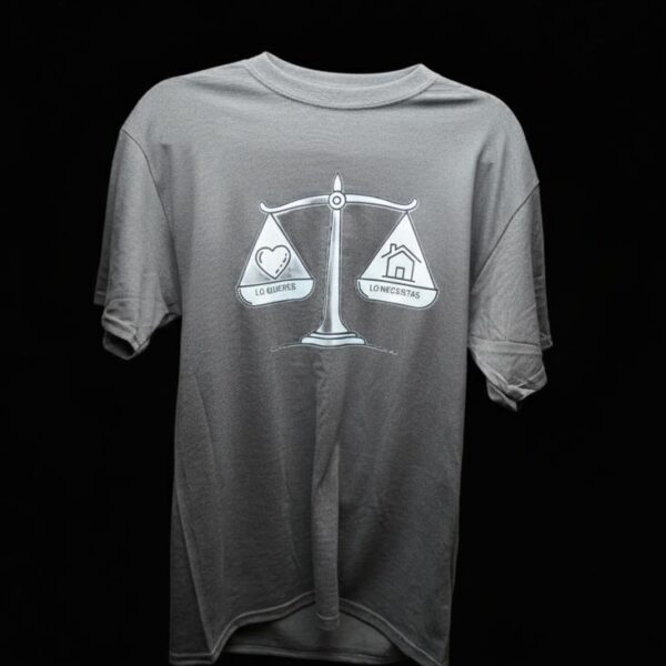 T-shirt Unisex ¿Lo Quieres o lo Necesitas?